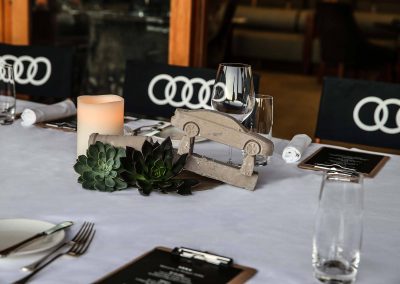 Table setting Audi A8 and S8 Media Launch