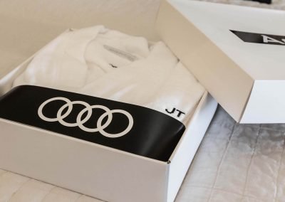 t shirt in box Audi A8 and S8 Media Launch