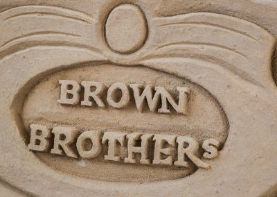 Logo close up Brown Brothers Summer of Prosecco Pop-Up Beach Bar