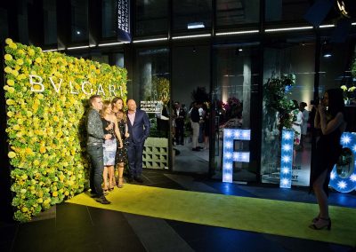 Guests having their photo taken at the Bulgari Fiorever Launch