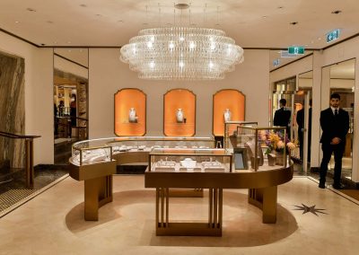 Jewellery diaply at the Bulgari Sydney Boutique Launch