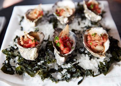 late oysters Clicquot Beach Hut at Bondi Beach event