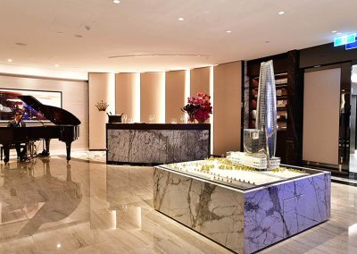 Man playing piano foyer Crown Resorts One Barangaroo launch