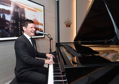 Man playing piano at Crown Resorts One Barangaroo launch