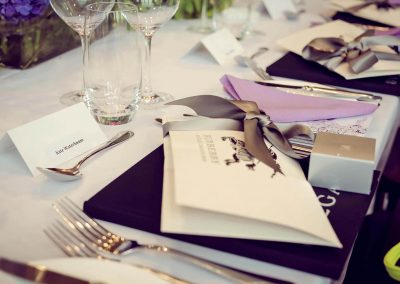 Table menu Crown Resorts Sydney Ladies Luncheon