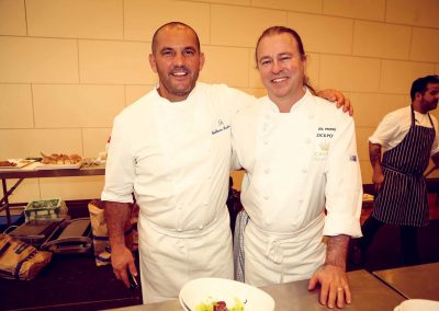 2 chefs smiling posing Crown Resorts Sydney Ladies Luncheon
