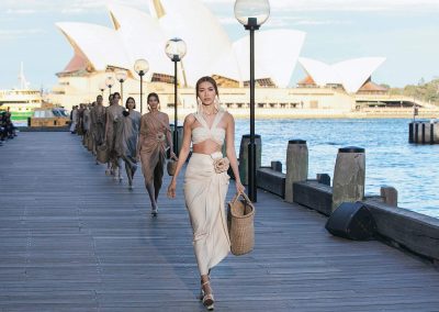Models in finale walk on the Do Manh Cuong Back to Nature Fashion Parade