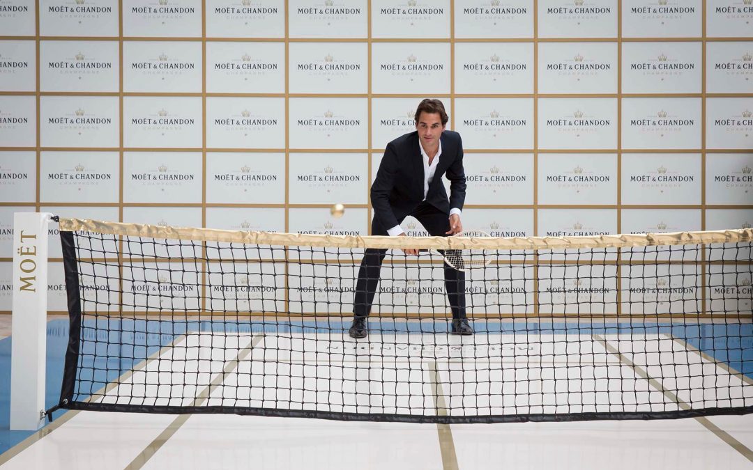 ‘Game, Set and Moet’ with Roger Federer