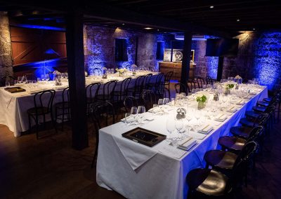 Table setting Gregory Jewellers & Breitling VIP client dinner