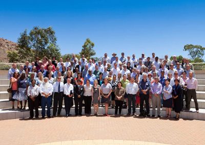 Group photo outside Infrastructure Australia Connecting the Dots Conference