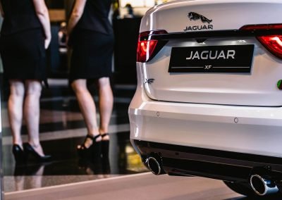Close up back of car Jaguar XF Australian Launch