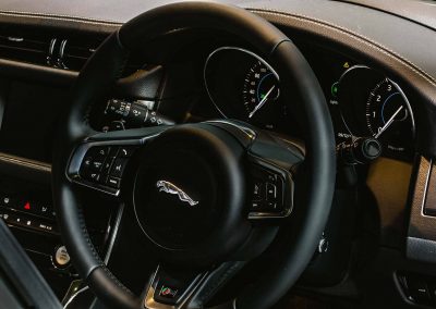 Steering wheel Jaguar XF Australian Launch