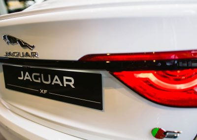 Back of car close up Jaguar XF Australian Launch