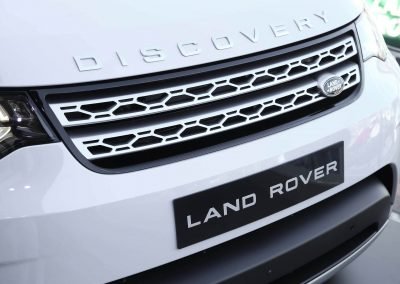 close up front bumper car Land Rover All-New Discovery Launch