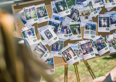 Display polaroid photos guests Land Rover Polo Club for Polo in the City English Polo Garden