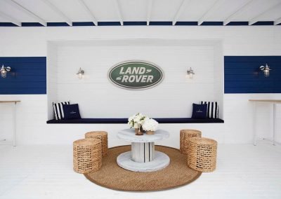 Land Rover sitting area Polo Club for Polo in the City Hamptons Polo Club