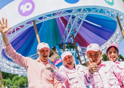 Network 10 employees on the Carousel