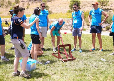 Guests playing game outdoors Pubmatic Ad Revenue Wolgan Valley Conference
