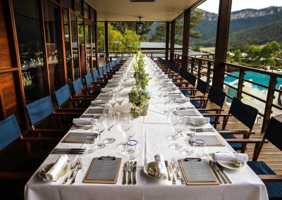 Outdoor table setting Pubmatic Ad Revenue Wolgan Valley Conference
