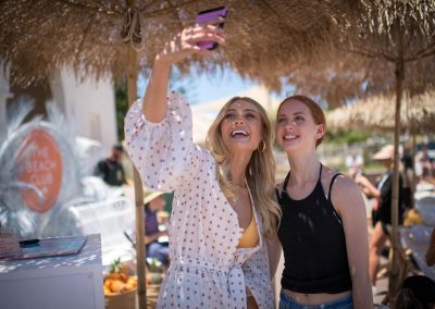 Taking a selfie at the Seafolly Beach Club launch