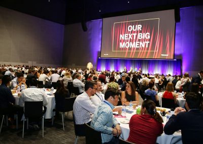 Guests sitting at tables Tabcorp Holdings Ltd Next Big Moment Launch