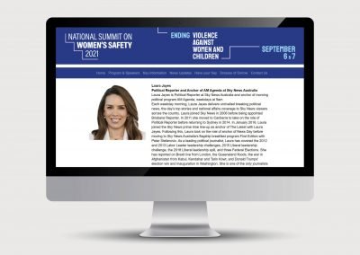Laura Jayes Biography for the National Summit on Women's Safety