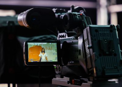 Camera set up at the Veuve Clicquot Bold Woman Award